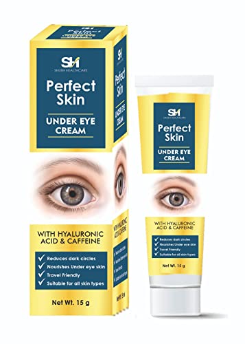 BE ACTIVE'S Under Eye Cream with Hyaluronic Acid & Caffeine - Dark Circle & Puffiness Reducer, Hydrating Moisturizer for All Skin Types, 15g - Perfect for Morning & Night Skincare Routine