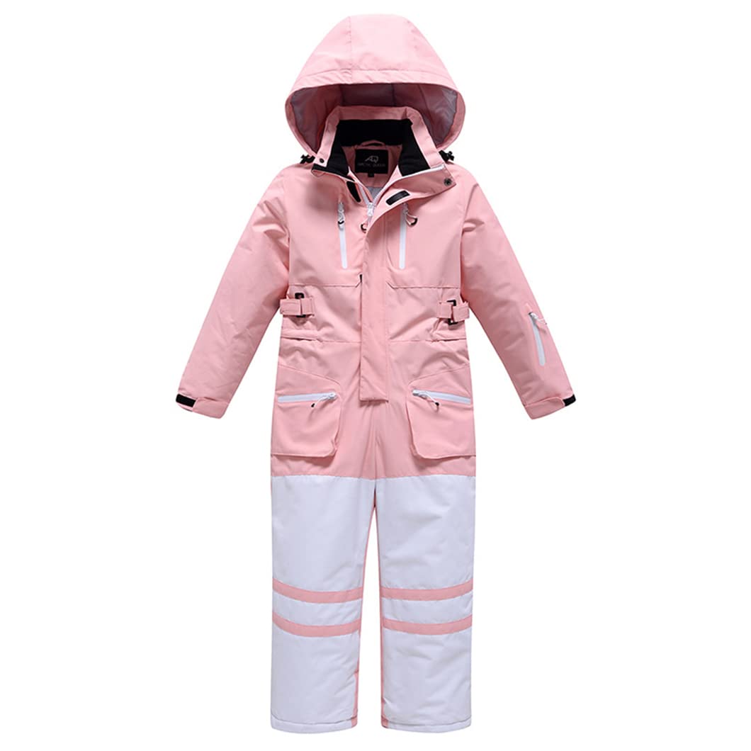 **Kids Windproof Waterproof Snowsuit - Boys & Girls One-Piece Ski Overalls for Snowboarding, Sledding & Winter Outdoor Play - Perfect for Cold Weather Adventures**