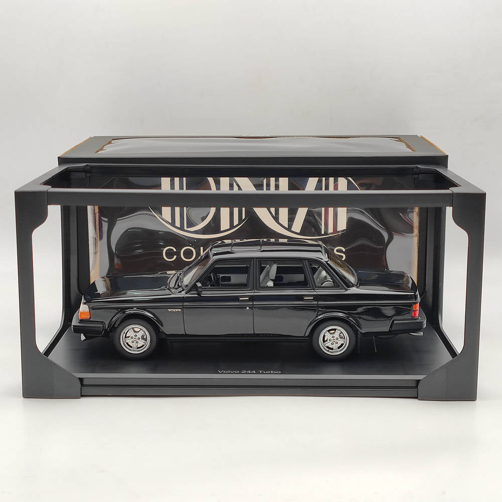 1/18 Scale Volvo 244 Turbo Resin Model Car - Limited Edition Black Collectible (DNA000116) | Perfect for Car Enthusiasts, Display Collections & Gift Giving