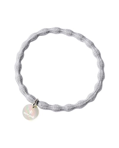 AC 23SW401 Logo Charm Hair Tie - Stylish Hair Accessories for Women & Girls - Perfect for School, Work, Parties & Everyday Use
