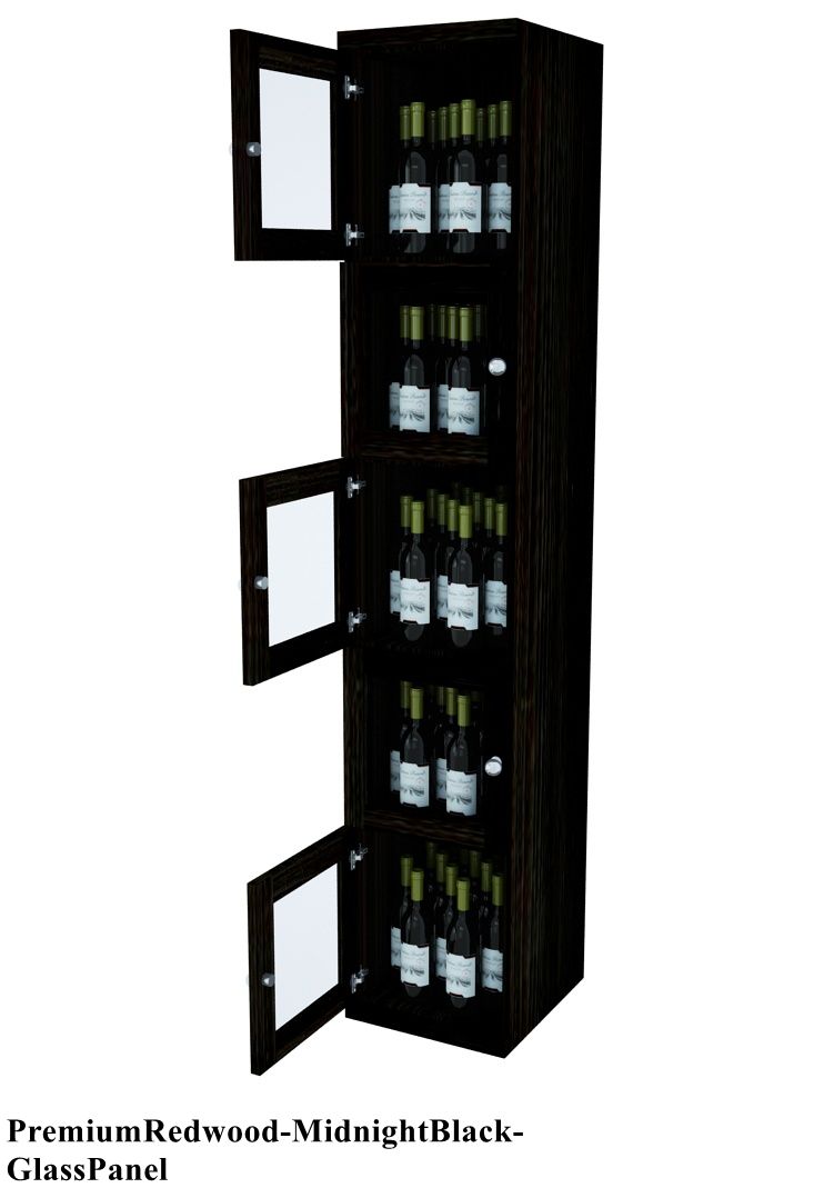 Vinostor Wine Lockers - 5 Locking Bins, 83 5/8