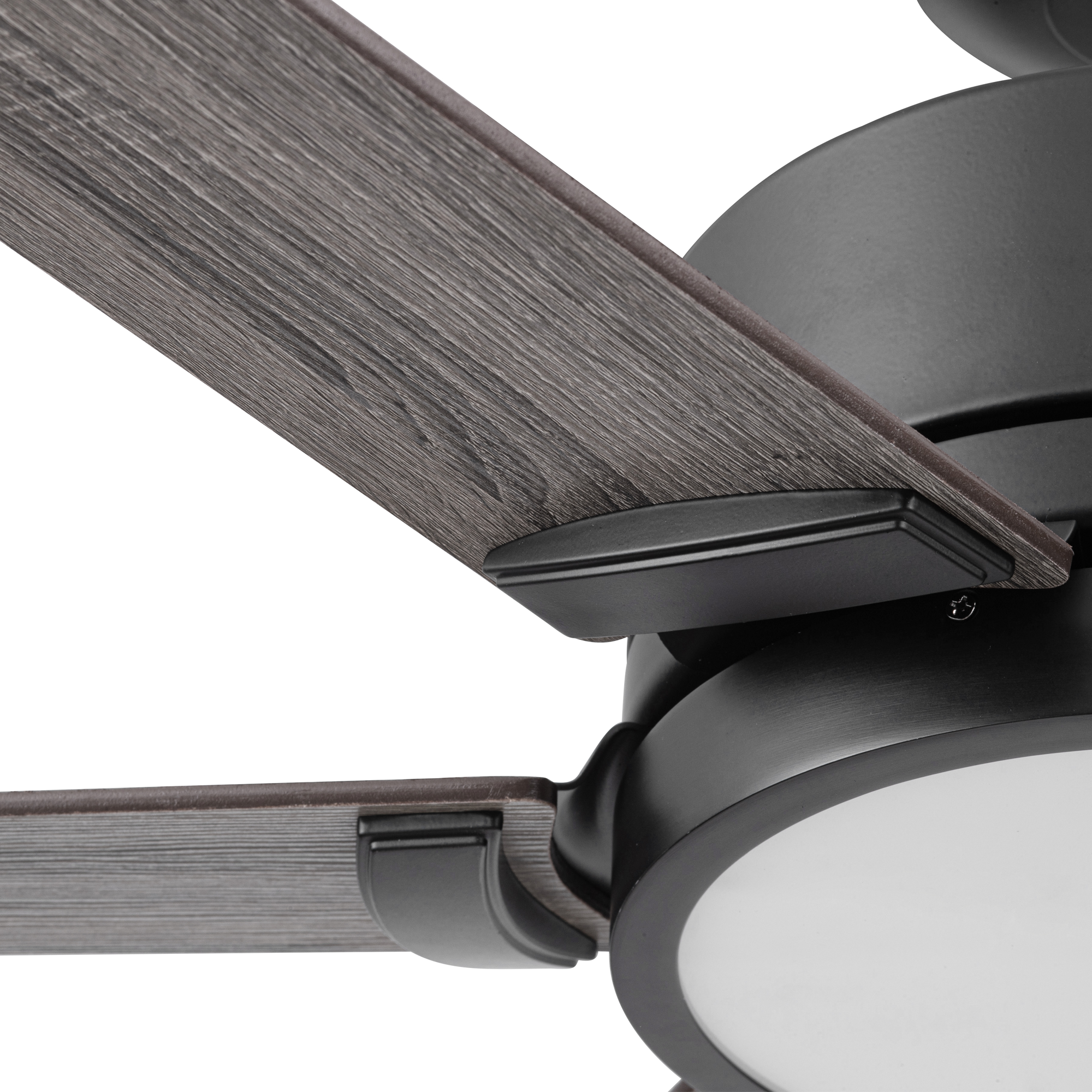 Honeywell Talbert 62 Inch Matte Black Ceiling Fan with Light Kit and Remote Control - Perfect for Living Room, Bedroom, and Outdoor Covered Patio