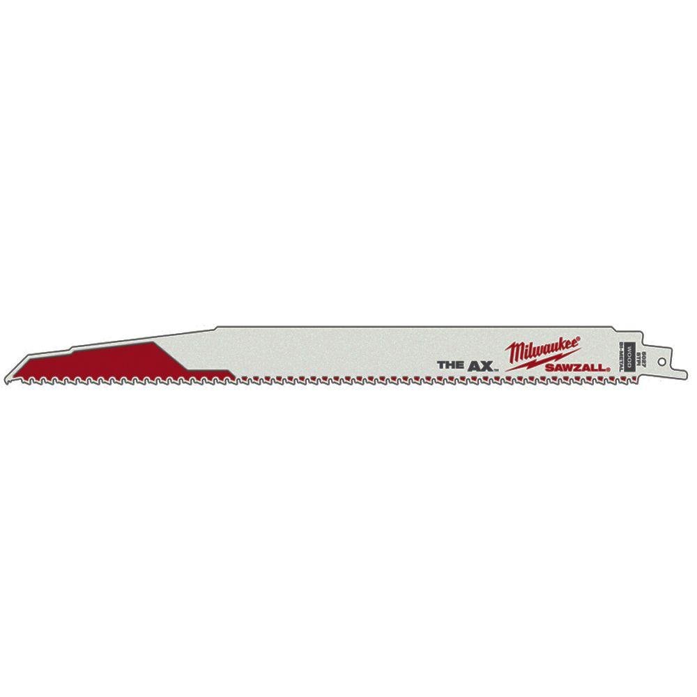 12 Inch 5 TPI Demolition Ax Saw Blades for Reciprocating Saw - 25 Pack - Ideal for Cutting Wood, Metal, PVC & Demolition Work