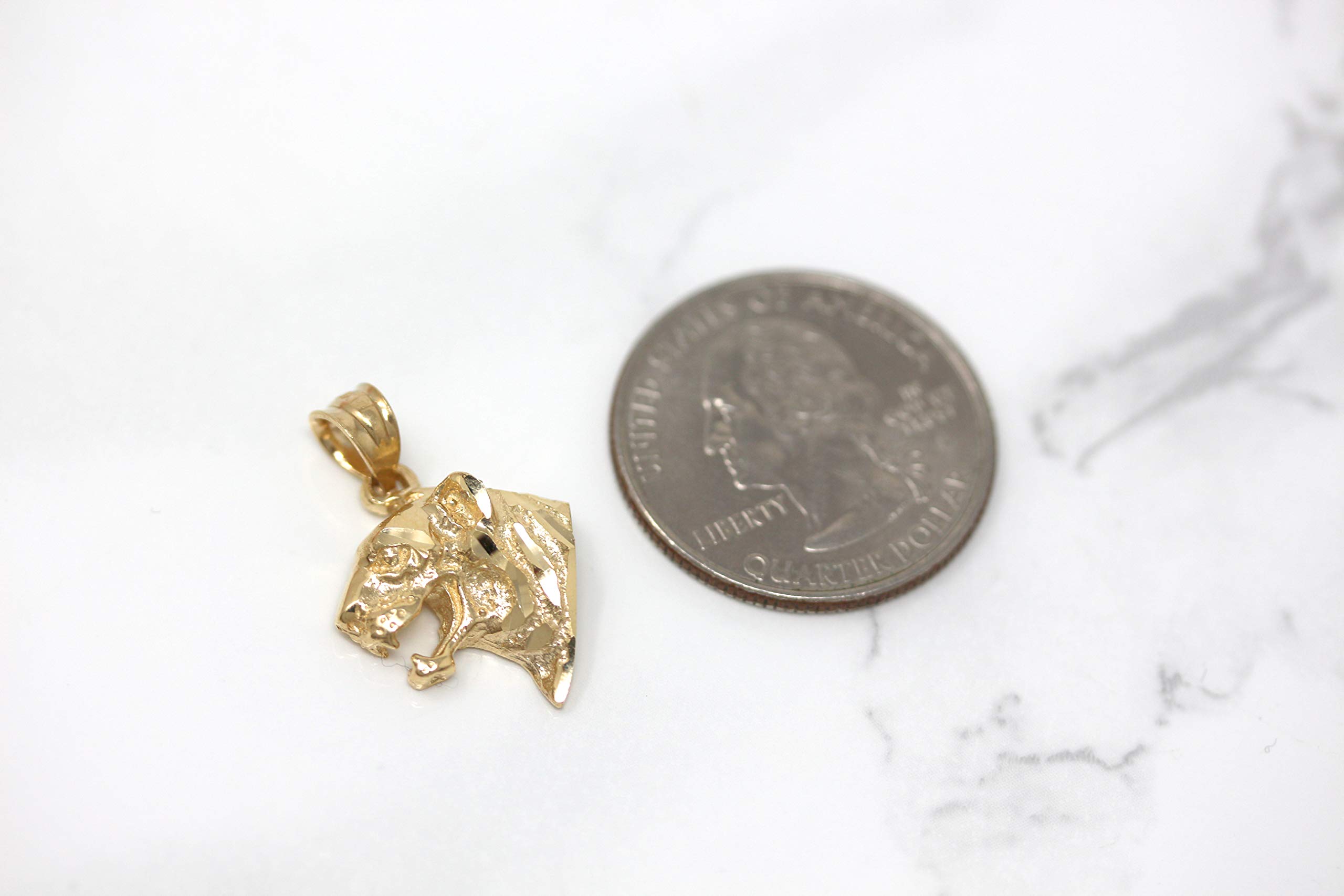 14K Gold Tiger Head Charm Pendant Necklace for Women - Elegant Animal Jewelry Gift for Birthday, Anniversary & Special Occasions
