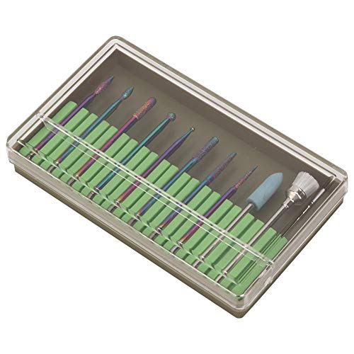 Ceramic Grinding Stone Head for Gel Nails - Professional Nail Drill Bits Set for Electric Nail Drill - BH-04 Polish Tools Kit for Manicure & Pedicure - Perfect for Salon, Home Use & DIY Nail Art