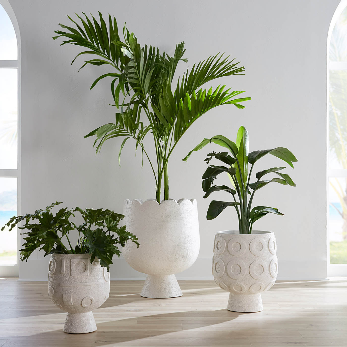 Osaka Puzzle Concrete Planter - Modern Geometric Succulent Planter for Home & Office Decor | Indoor Outdoor Plant Pot for Cacti, Air Plants & Small Flowers