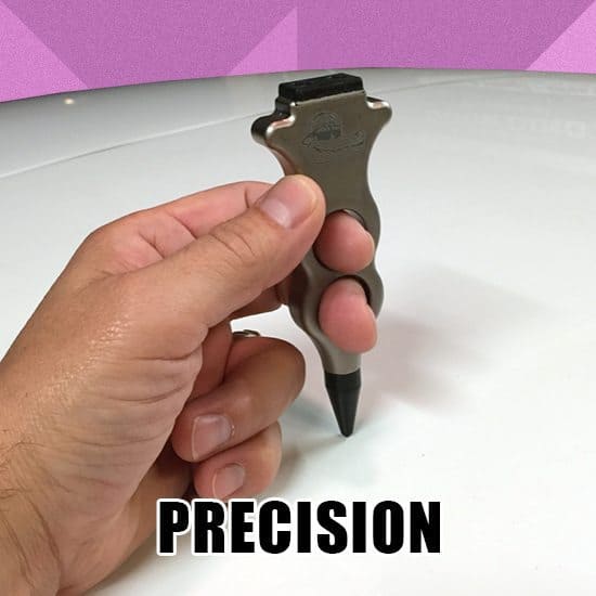 Edgy Medium Stainless Steel Control Punch - Ergonomic Precision Knockdown Tool for Jewelry Making, Leather Craft & Metalworking | DIY Punching Tool for Craftsmen & Hobbyists