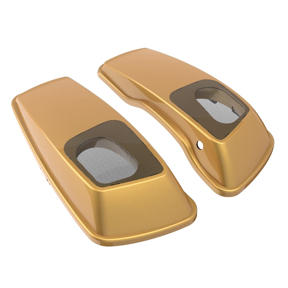 Color Matched 6X9 Saddlebag Speaker Lids for 2014+ Harley Davidson Touring Bikes - Perfect for Road Trips & Custom Audio Upgrades