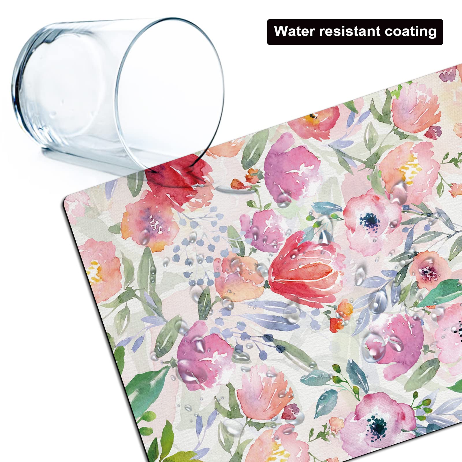 Cute Small Mouse Pad for Wireless Mouse & Laptop - Mini Travel Mousepad with Floral Design, 5.5 x 7 Inches - Portable Desk Decor for Women, Office & Home Use