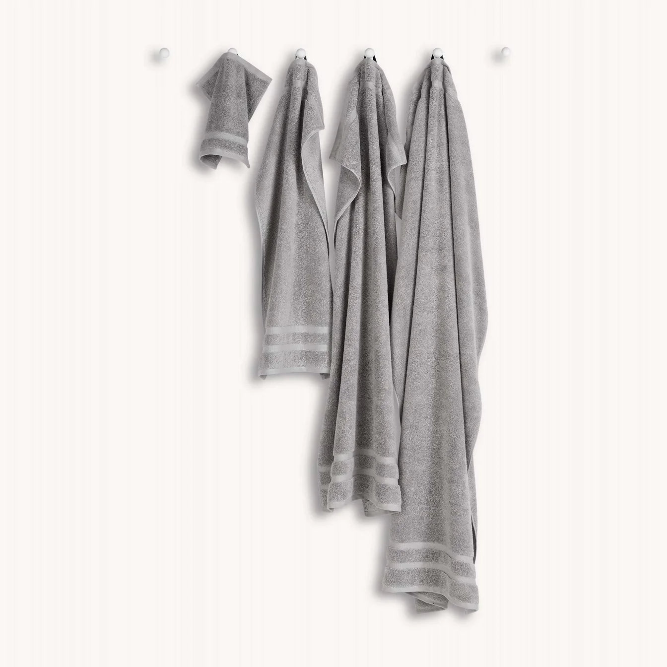 Christy Signum Combed Cotton Towel - Super Soft & Absorbent Bath Towel, Dove Grey - Perfect for Spa, Bathroom & Luxury Home Use