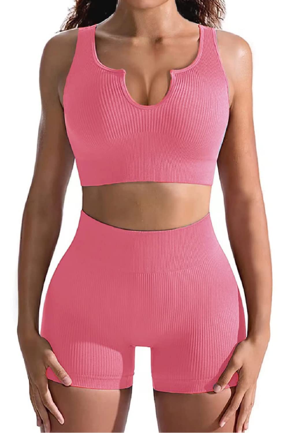 Niyokki Women's Seamless Workout Sets - Matching 2-Piece Yoga Outfits with Crop Top & Leggings | Gym, Running, Fitness & Lounge Wear