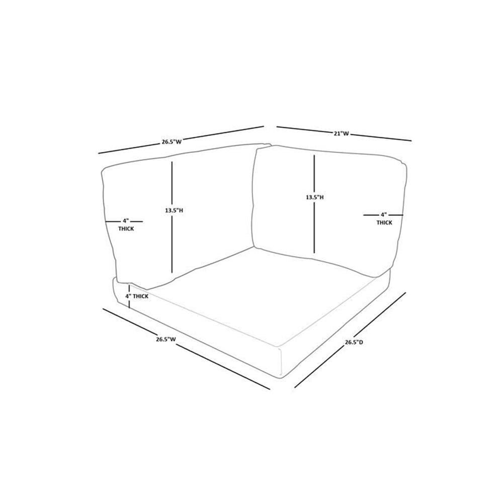 TK Classics Aruba Pattern Outdoor Furniture Cover Set for MONTEREY-11a - Waterproof & UV Resistant (Cushions Not Included) | Perfect for Patio, Deck, and Poolside Furniture Protection