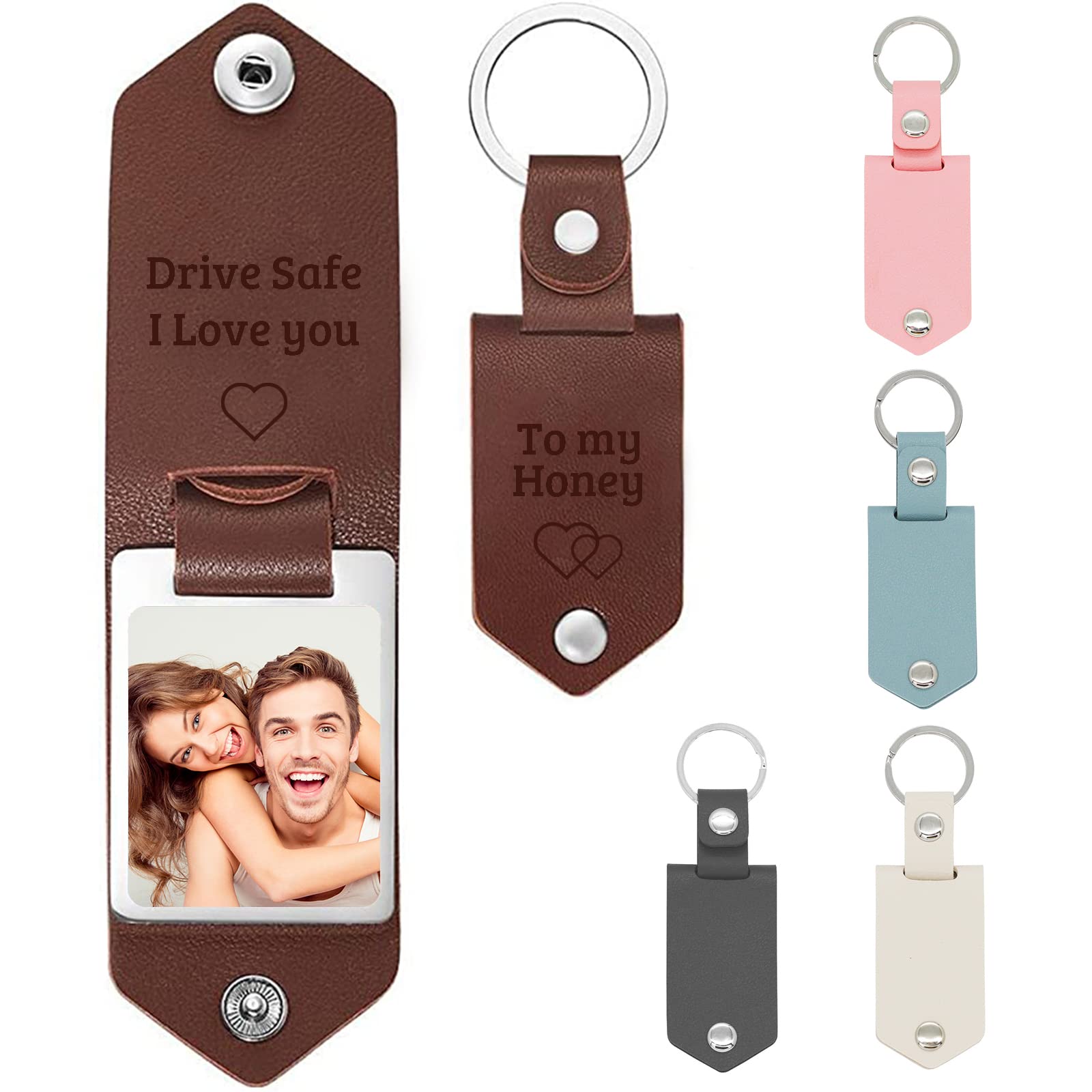 Custom Photo Keychains - Personalized Picture & Pattern Keychains with Custom Copywriting - Perfect for Gifts, Events & Keepsakes