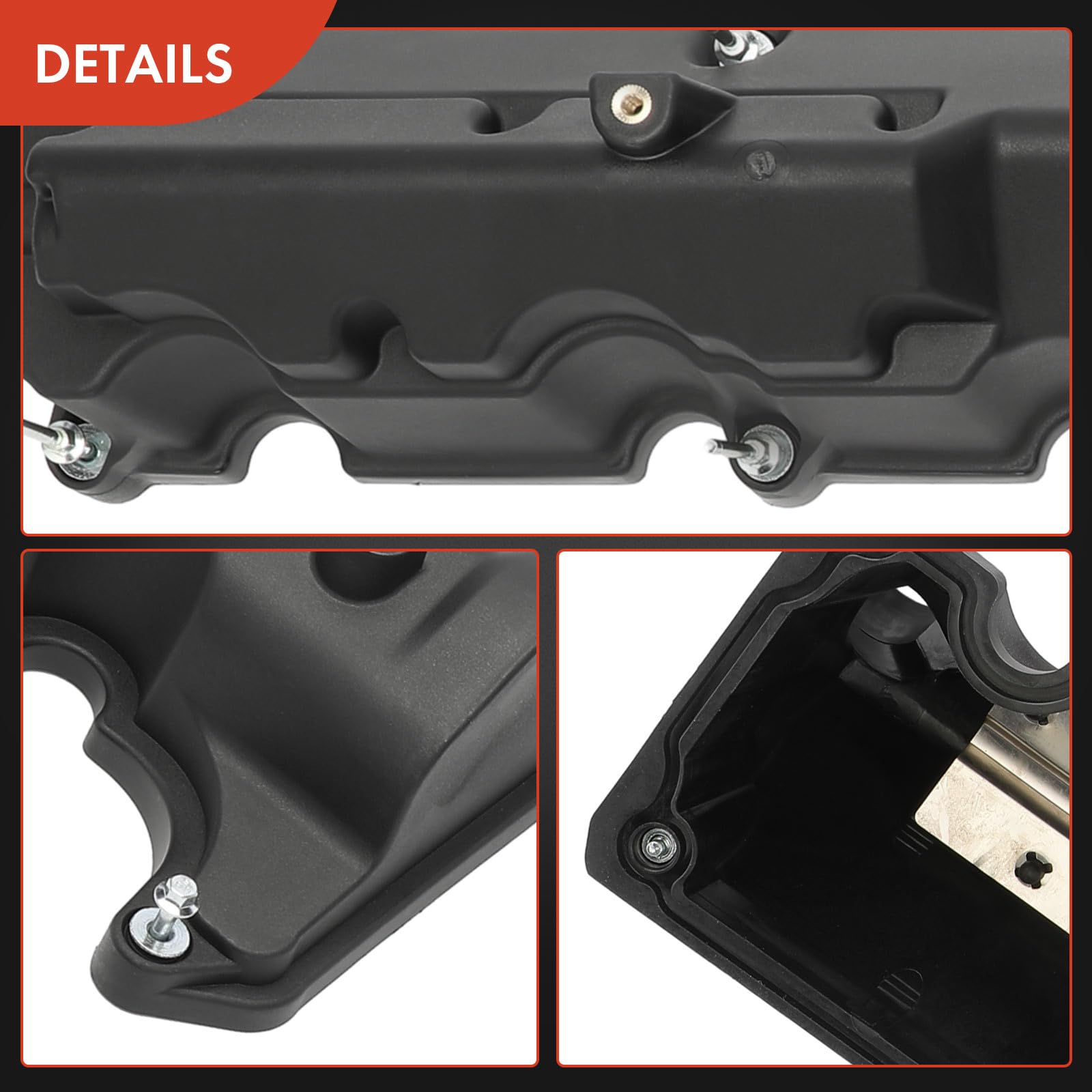 Premium Left & Right Engine Valve Cover with Gasket & Bolts - Compatible with Ford Explorer 2002-2003, Explorer Sport/Sport Trac/Ranger 2001-2003 & Mercury Mountaineer 2002-2003 (4.0L V6) - Durable Replacement Part for Engine Repair & Maintenance