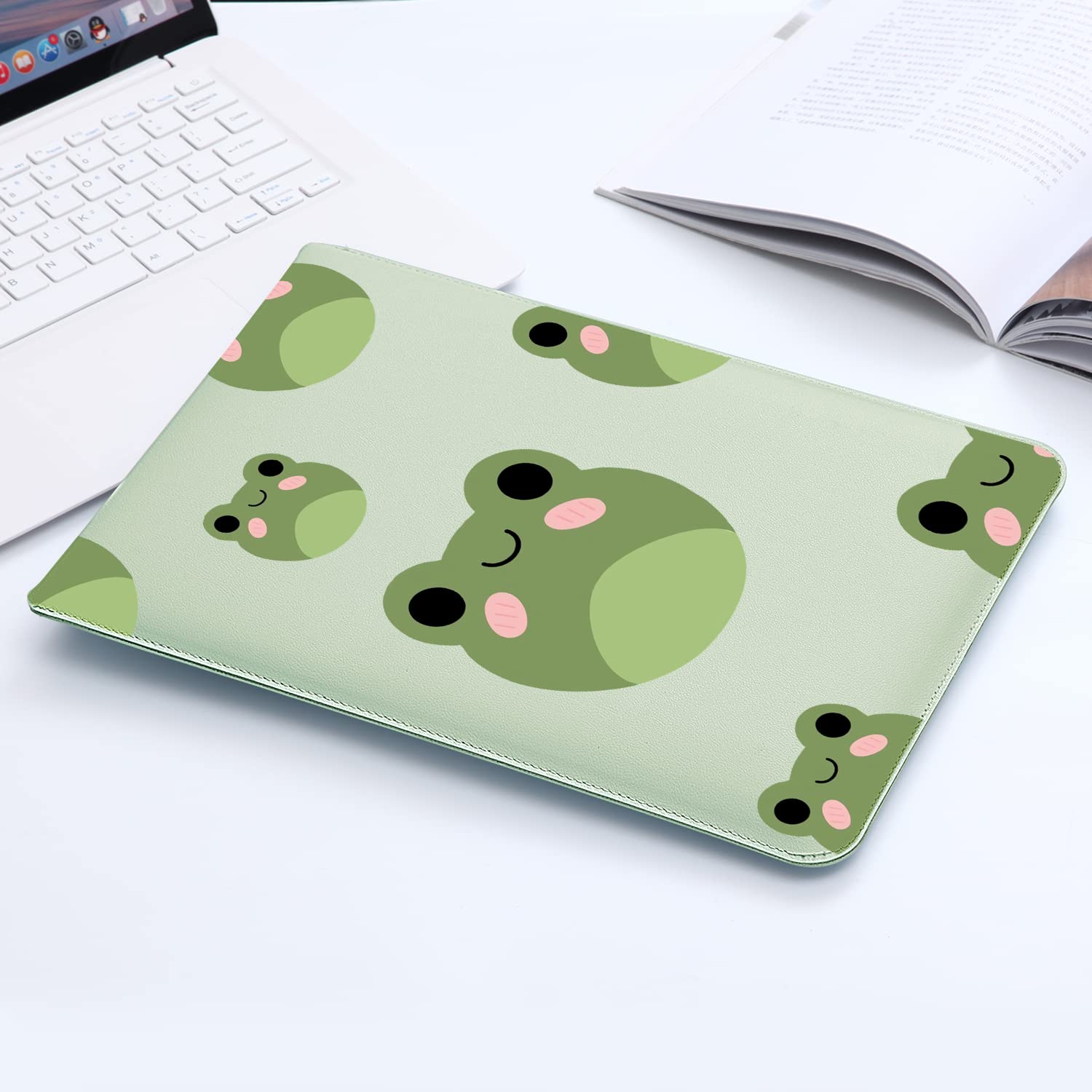 MAYCARI 15.6-16 Inch Cute Frog Laptop Sleeve Case Bag for MacBook Pro 16