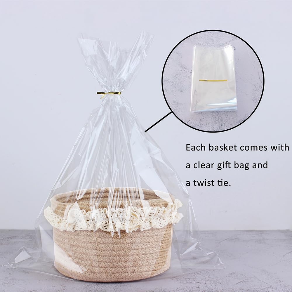 Cute Jute Rope Basket for Baby, Wedding & Home Decor - 8