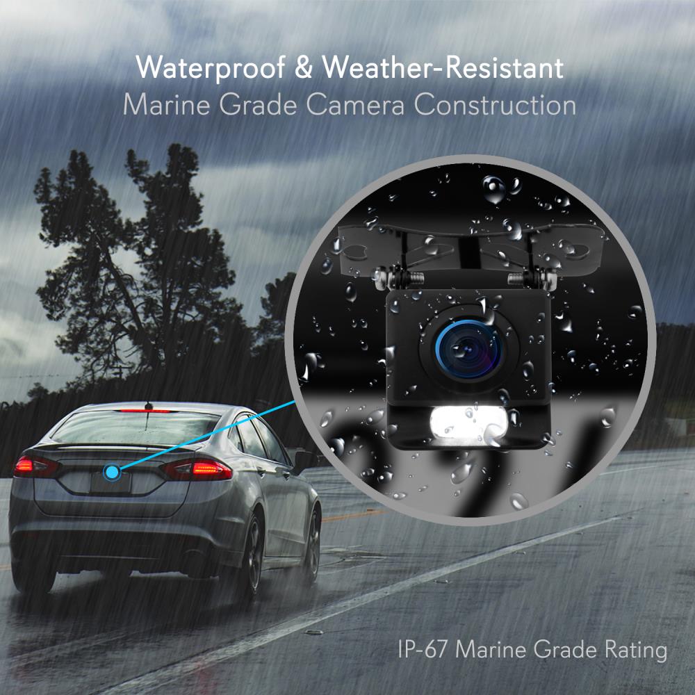 HD 1080P Wireless Backup Camera for Cars - Waterproof Rear View Camera with Night Vision, Easy Installation for Safe Parking & Reversing - Perfect for SUVs, Trucks, RVs & Trailers