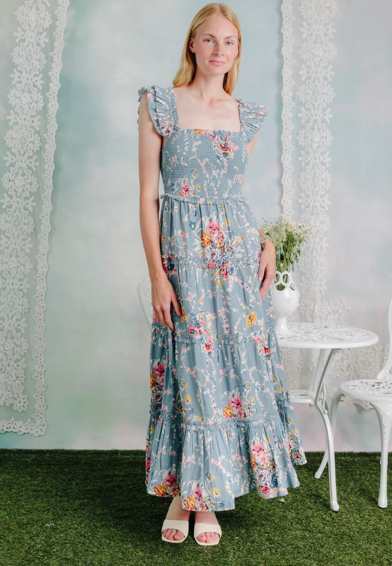 Elegant Gaya Dress for Women - Stylish Floral Print Maxi Dress for Summer, Beach, Party & Casual Wear