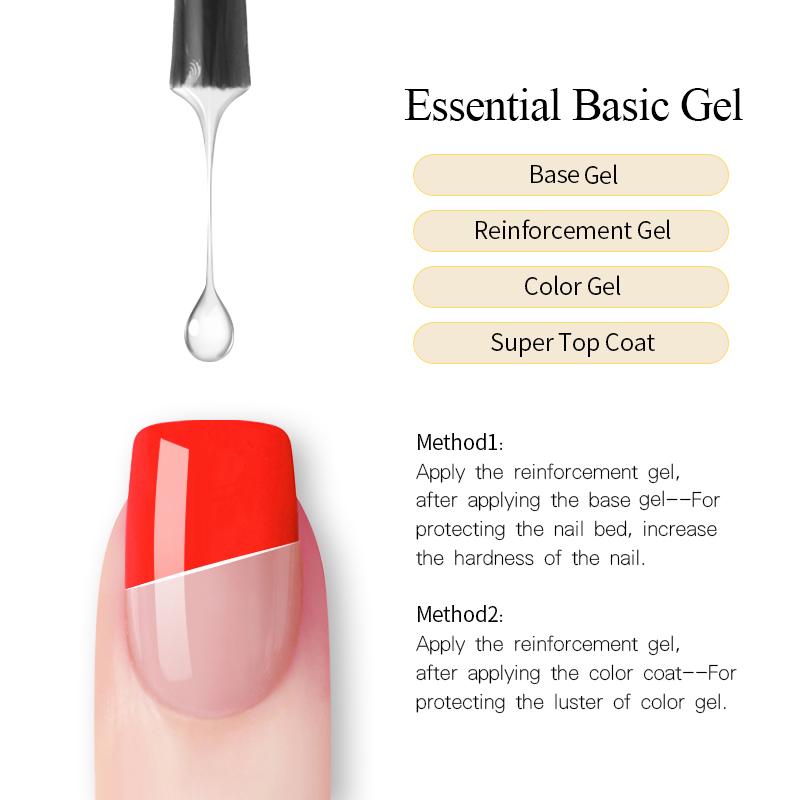 15ml Reinforcement Gel for Nail Strengthening & Repair - Perfect for DIY Manicures & Nail Care at Home