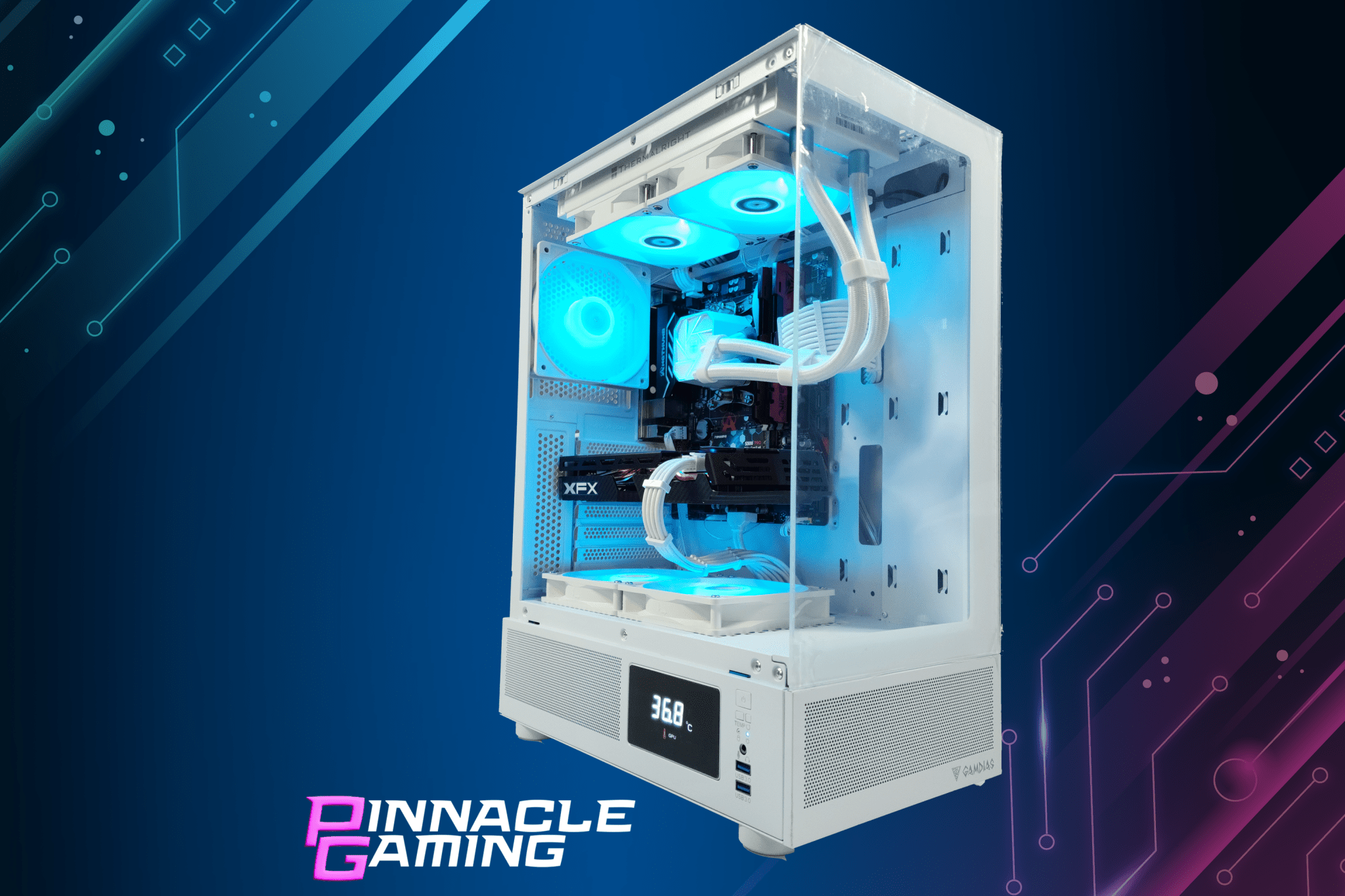 Custom Gaming Desktop PC - AMD Ryzen 5, RX 9070 XT 16GB GPU, 1TB SSD, 16GB DDR5 RAM, WiFi & Bluetooth - Ultimate Gaming Setup for Esports & 4K Gaming