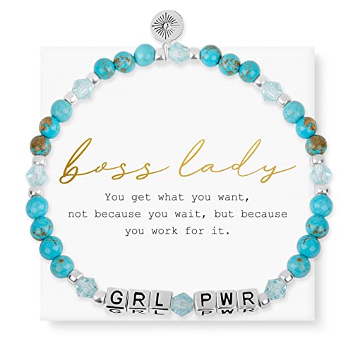 GRL PWR / Silver Plated / Turquoise