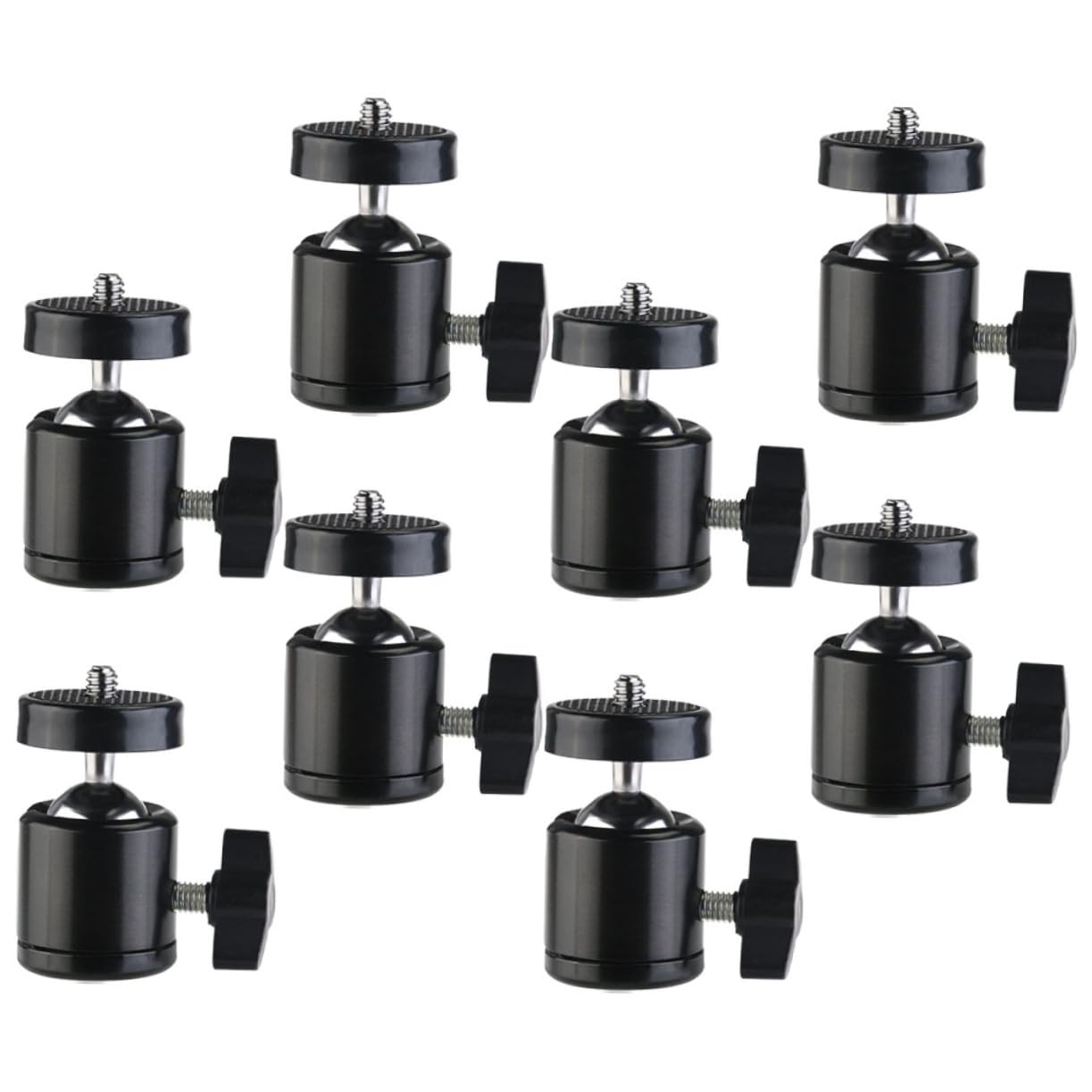 BESTonZON 8-Piece Tripod Ball Head Adapter Kit - Universal Camera Mount with Screw for DSLR, Mirrorless, and Action Cameras - Perfect for Photography, Videography, and Outdoor Shooting