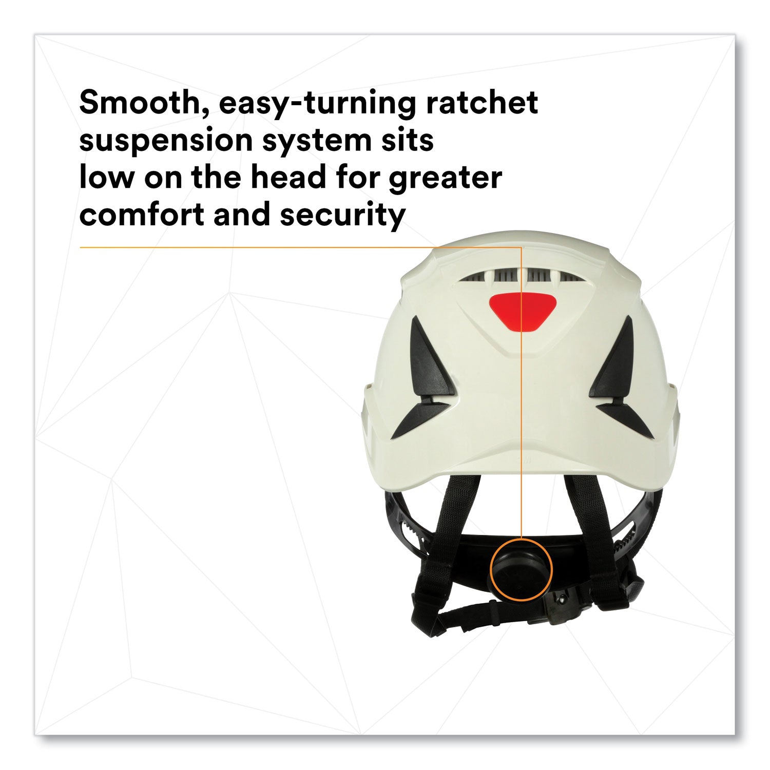 3M™ SecureFit X5000 Series Safety Helmet - Vented Design with 6-Point Pressure Diffusion Ratchet Suspension - White - Ideal for Construction, Industrial Work & Outdoor Safety Protection
