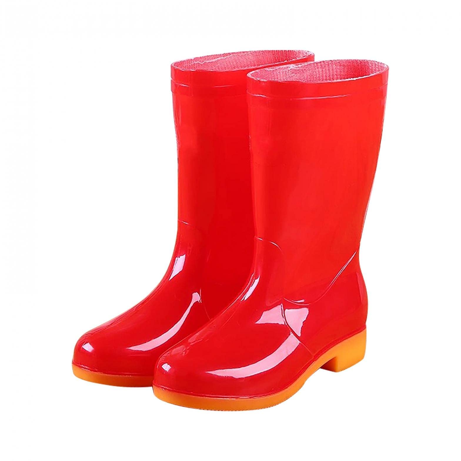 Waterproof Women's Rain Boots - Non-Slip Rubber Ankle Boots for Gardening, Lawn Care, Car Washing & Outdoor Work | Comfortable Garden Shoes for Wet Conditions