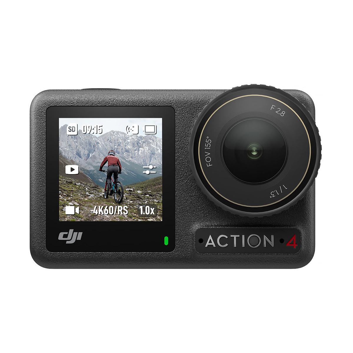 DJI Osmo Action 4 Waterproof 4K Action Camera with 155° FOV, 10m Dive Housing & Accessories - Perfect for Surfing, Skiing, Hiking & Outdoor Adventures