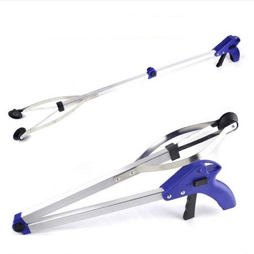 Reacher Grabber Tool - Lightweight Aluminum Extendable Pick Up Tool with Suction Cup Grip for Elderly & Disabled - Perfect for Light Bulb Changing, iPad Retrieval, Trash Pickup, Gardening & Litter Collection (32