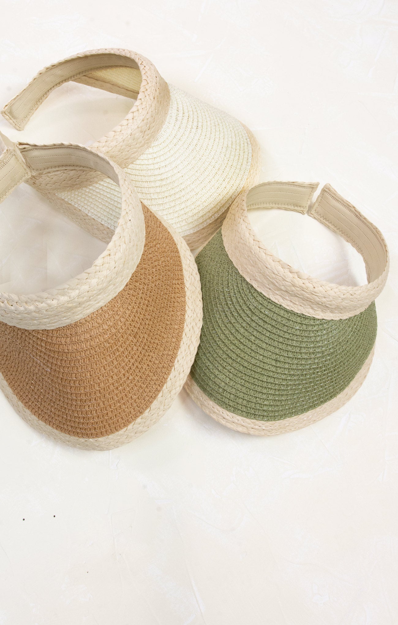 Straw Sun Visor Hat for Women & Men - Wide Brim UV Protection Summer Beach Hat - Perfect for Outdoor, Travel, and Vacation