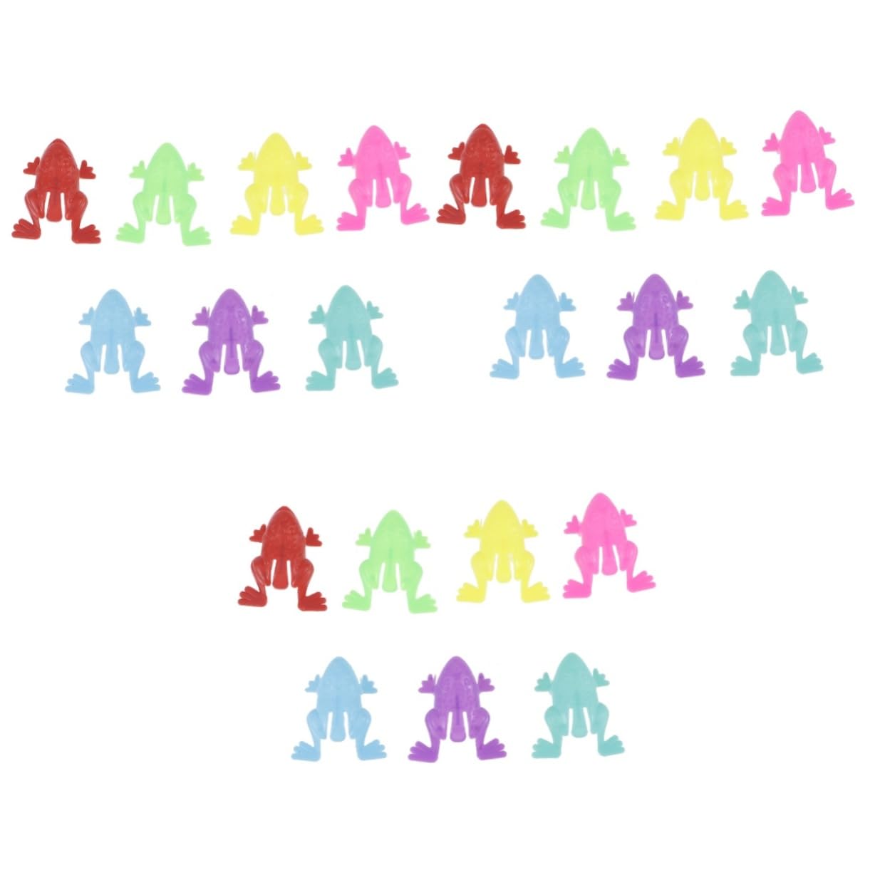 UPKOCH 300 Pcs Colorful Jumping Animal Bath Toys - Fun Miniature Toys for Kids, Toddlers & Sensory Play - Perfect for Bathtime, Pool Parties & Educational Playtime