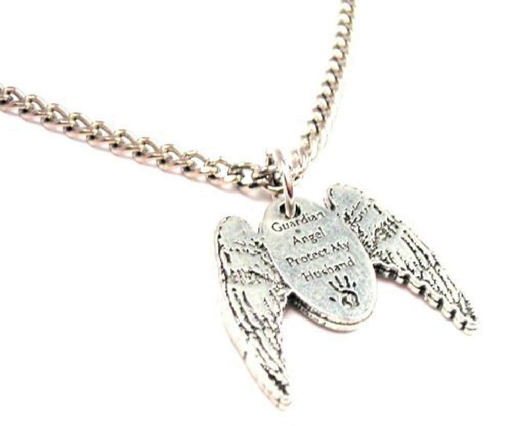 Guardian Angel Necklace for Husband - 18