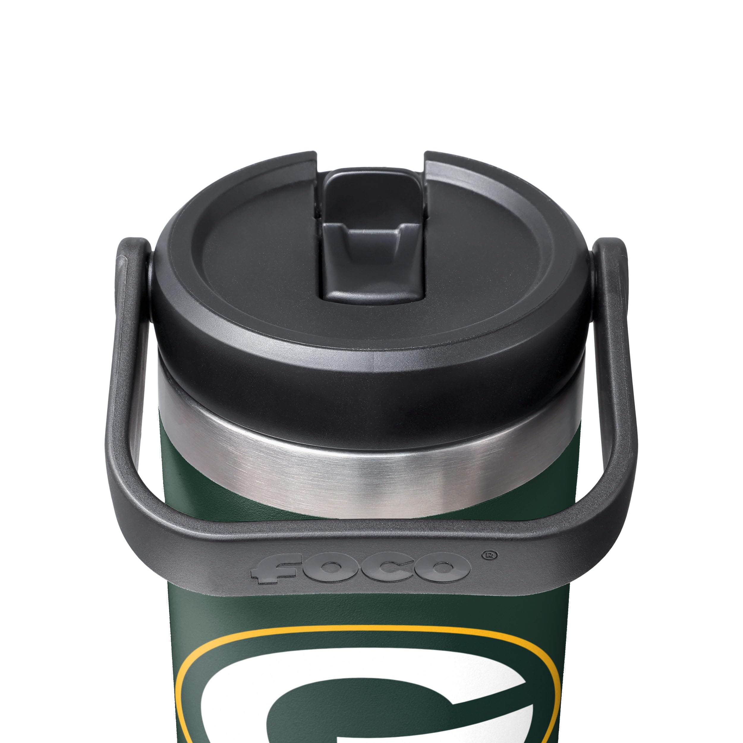 FOCO NFL Team Logo Insulated Travel Mug 30oz with Straw - Stainless Steel Tumbler for Hot & Cold Drinks - Perfect for Football Games, Office Commute & Outdoor Activities