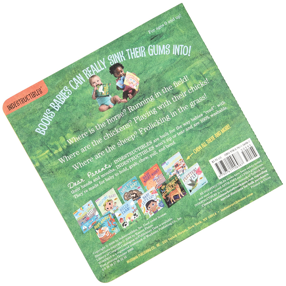 Indestructibles™ Wiggle March Baby Book - Chew Proof, Tear Resistant & Washable for Infants & Toddlers - Perfect for Storytime, Playtime & Early Learning
