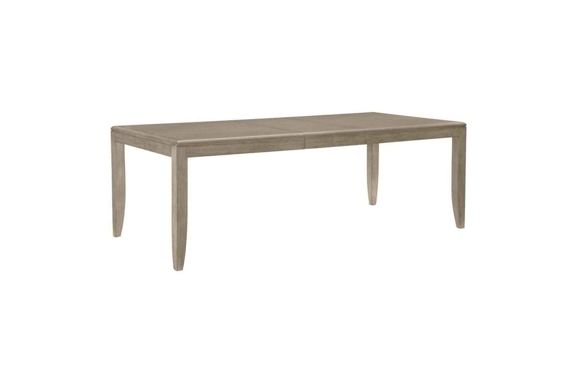 Modern Grey Oak Dining Table Set with China Cabinet & Buffet Server - Perfect for Elegant Dining Rooms & Entertaining Guests