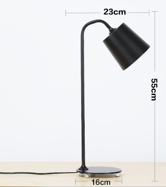 Allan Industrial Chic Eye-Catching Desk Reading Lamp - Vintage Style Adjustable LED Task Light for Home Office, Study & Reading Nook