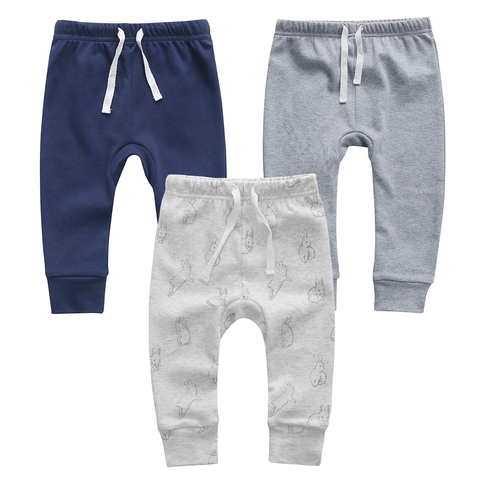 Organic Baby Pants Leggings Joggers for Infants & Toddlers - Soft Cotton Comfort for Boys & Girls - Perfect for Playtime, Daycare & Family Outings
