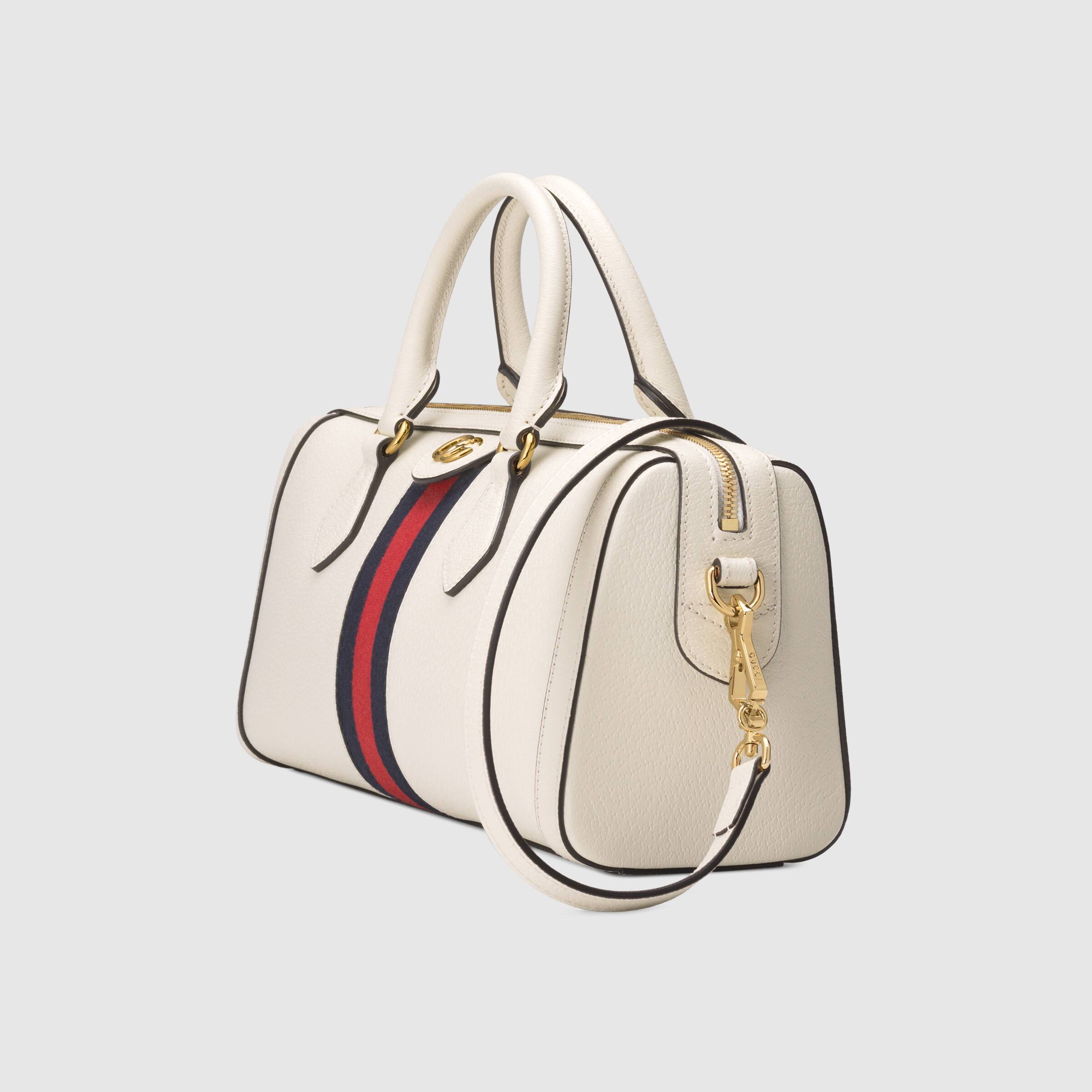 Gucci Ophidia Medium Top Handle Bag in White - Luxury Leather Shoulder Bag for Women, Perfect for Work, Travel & Everyday Use