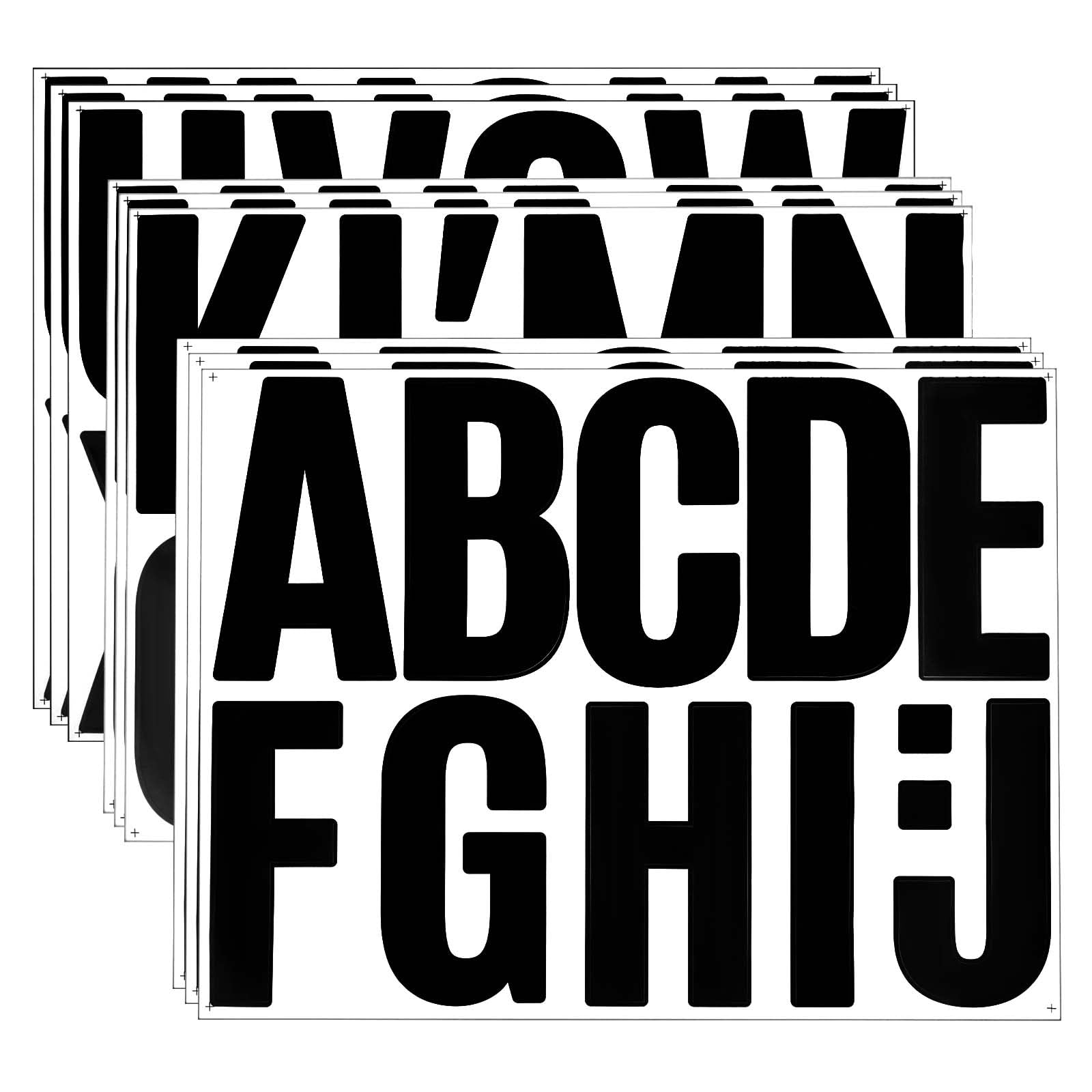 102PCS Large 4 Inch Vinyl Alphabet Stickers - Self-Adhesive Poster Letters for Mailbox, Scrapbooking, DIY Crafts & Wall Decor - Perfect for Home, Office & School Projects