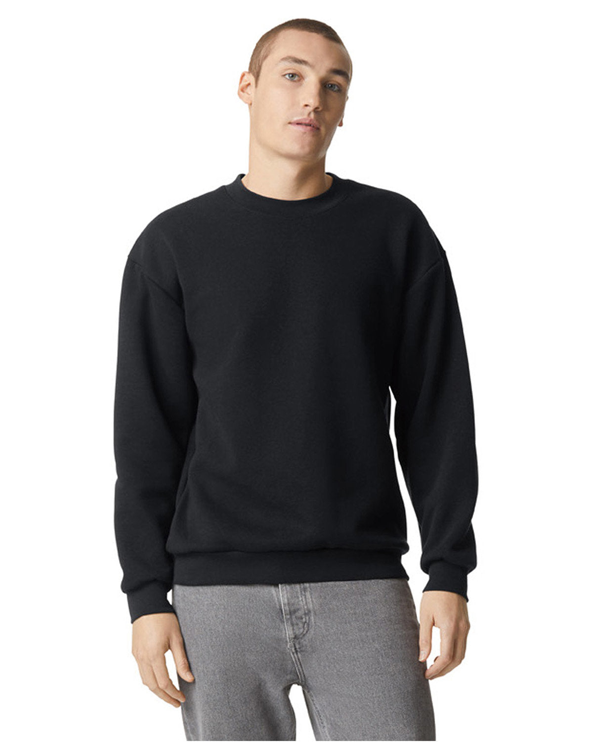 American Apparel RF496 Unisex ReFlex Fleece Crewneck Sweatshirt - Soft Comfortable Pullover for Men & Women | Perfect for Casual Wear, Gym, and Outdoor Activities