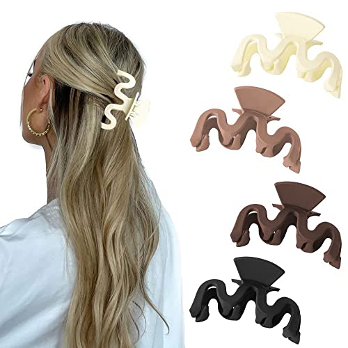 STYLEDOSE Matte Hair Claw Clips 3.5