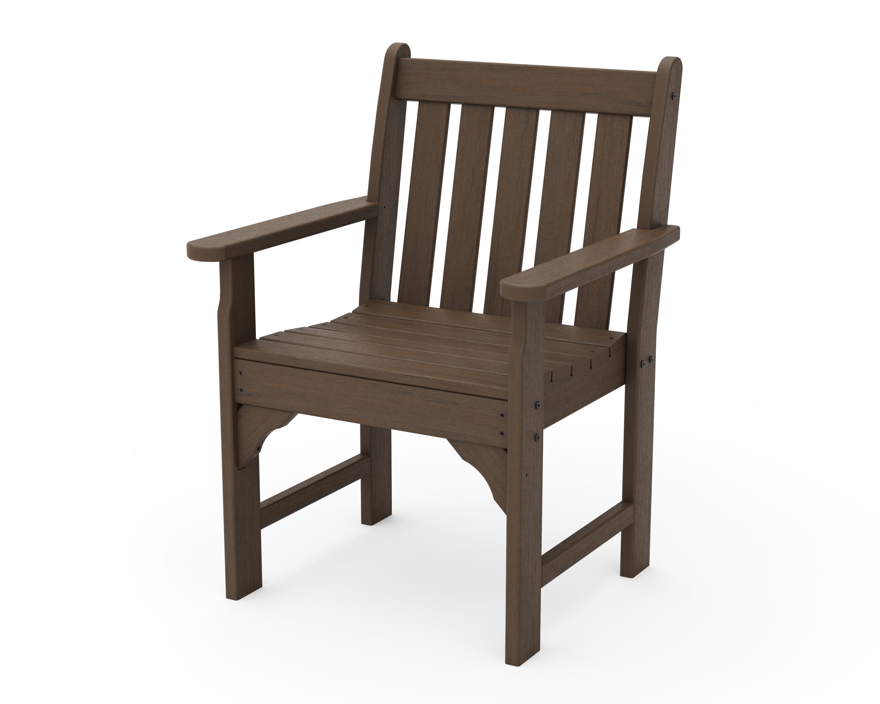 POLYWOOD Vineyard Garden Arm Chair - Durable Outdoor Patio Furniture for Backyard, Poolside, and Deck - Weather-Resistant Adirondack Style Seating
