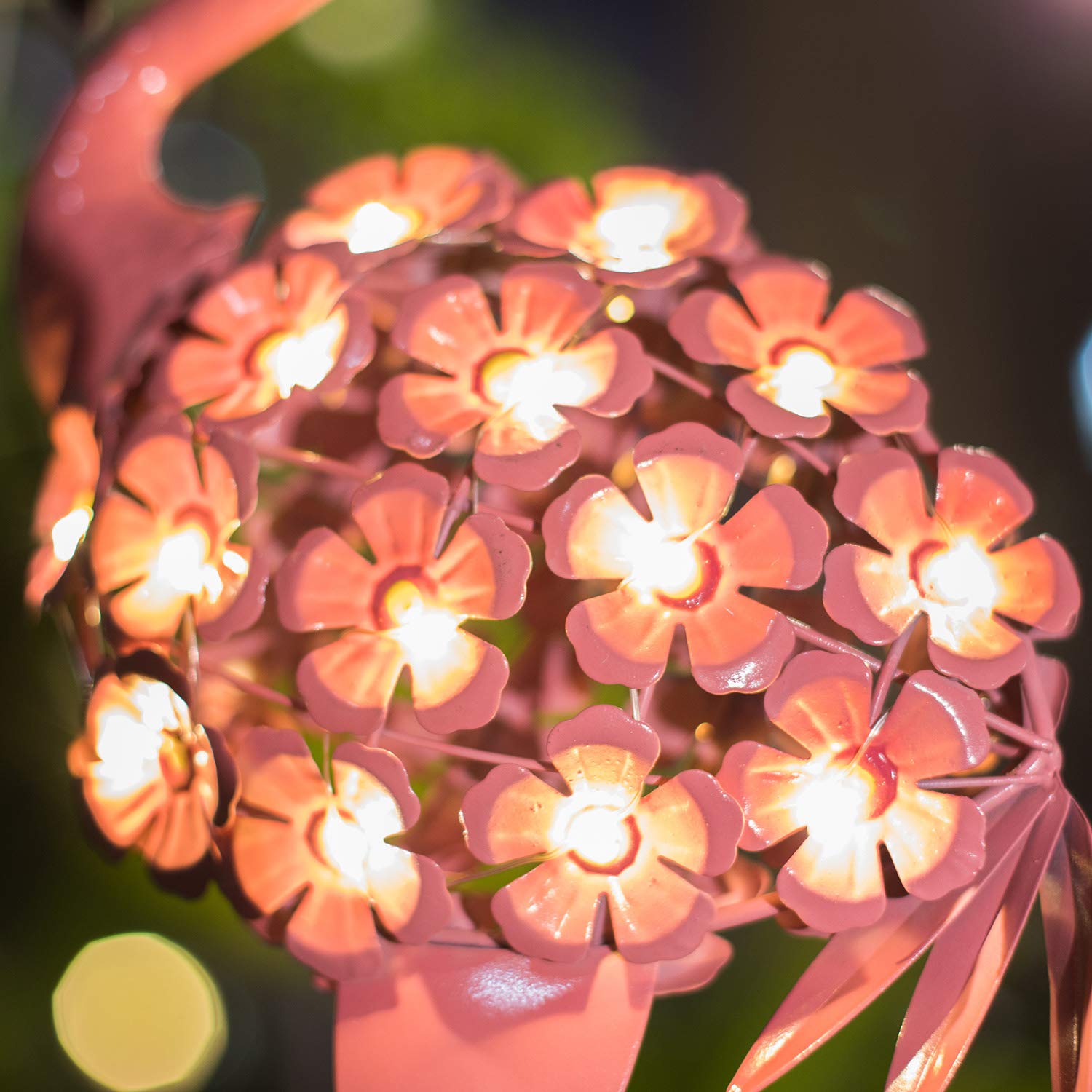 Solar Flamingo Garden Lights - Waterproof Outdoor Stake Lights with Warm White LED for Lawn, Patio, Yard Decor - Perfect Gift for Women, Mom, Grandma - Ideal for Garden Parties, Pathway Lighting & Backyard Decorations