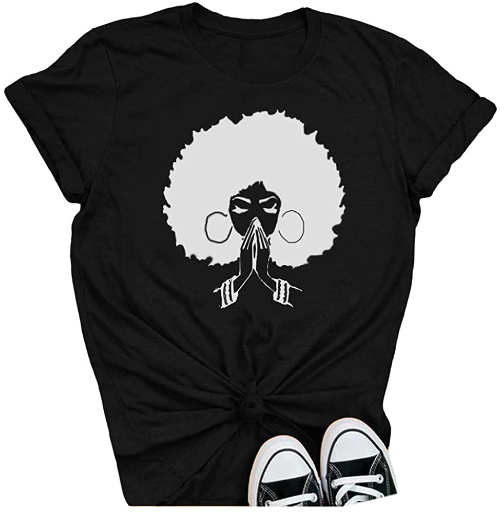 Black Girl Magic Shirts for Women - Afro Queen T-Shirts & Black Pride Tops - Perfect for Black History Month, Cultural Events & Everyday Empowerment