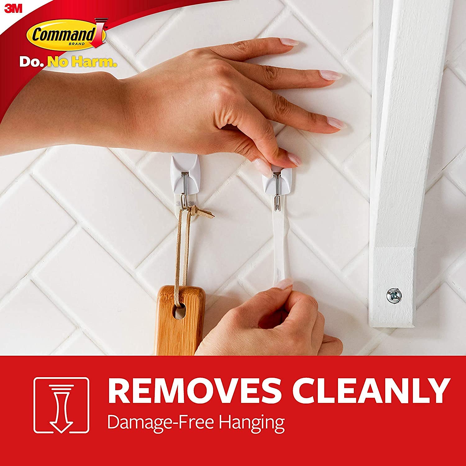 Command Wall Hooks Bundle - 16 Small Wire Toggle Hooks & 7 Large Utility Hooks with Adhesive Strips - Damage-Free Hanging Solution for Home, Office & Dorm Organization