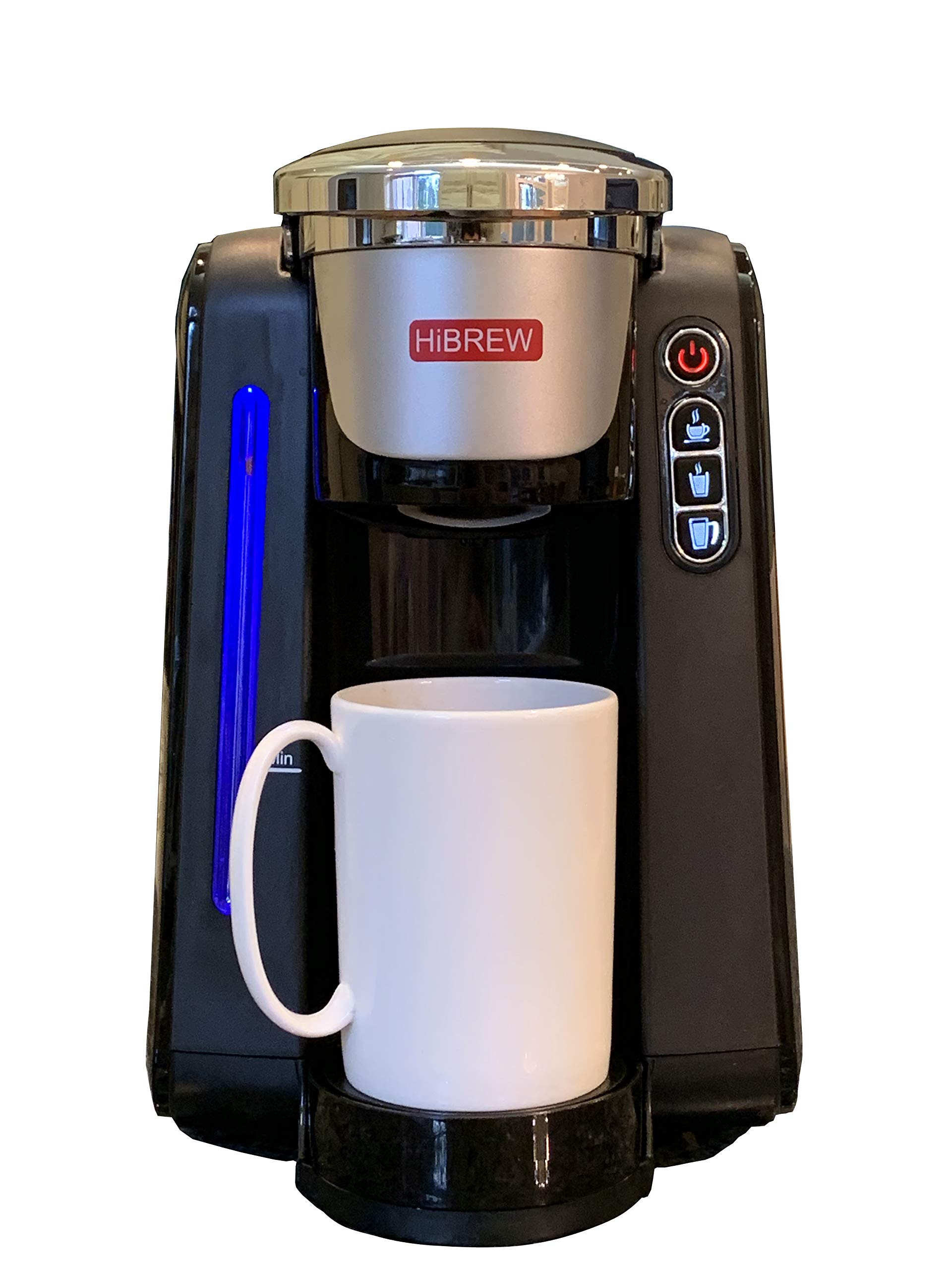 HIBREW Programmable Single Serve Coffee Maker - 1 Cup Brewing System for Espresso & Coffee - Perfect for Home, Office & Dorm Use