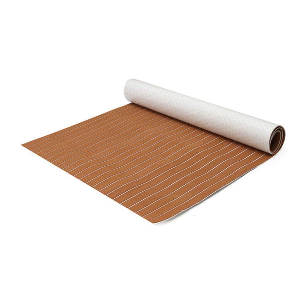 **Self-Adhesive EVA Foam Boat Decking Mat - 1200x2400x5mm Faux Teak Flooring Pad for Yachts, Marine & Surfboard Storage | Non-Slip, Waterproof, Durable**    *(Perfect for boat flooring, yacht decking, surfboard protection, and marine applications – easy to install & weather-resistant!)*