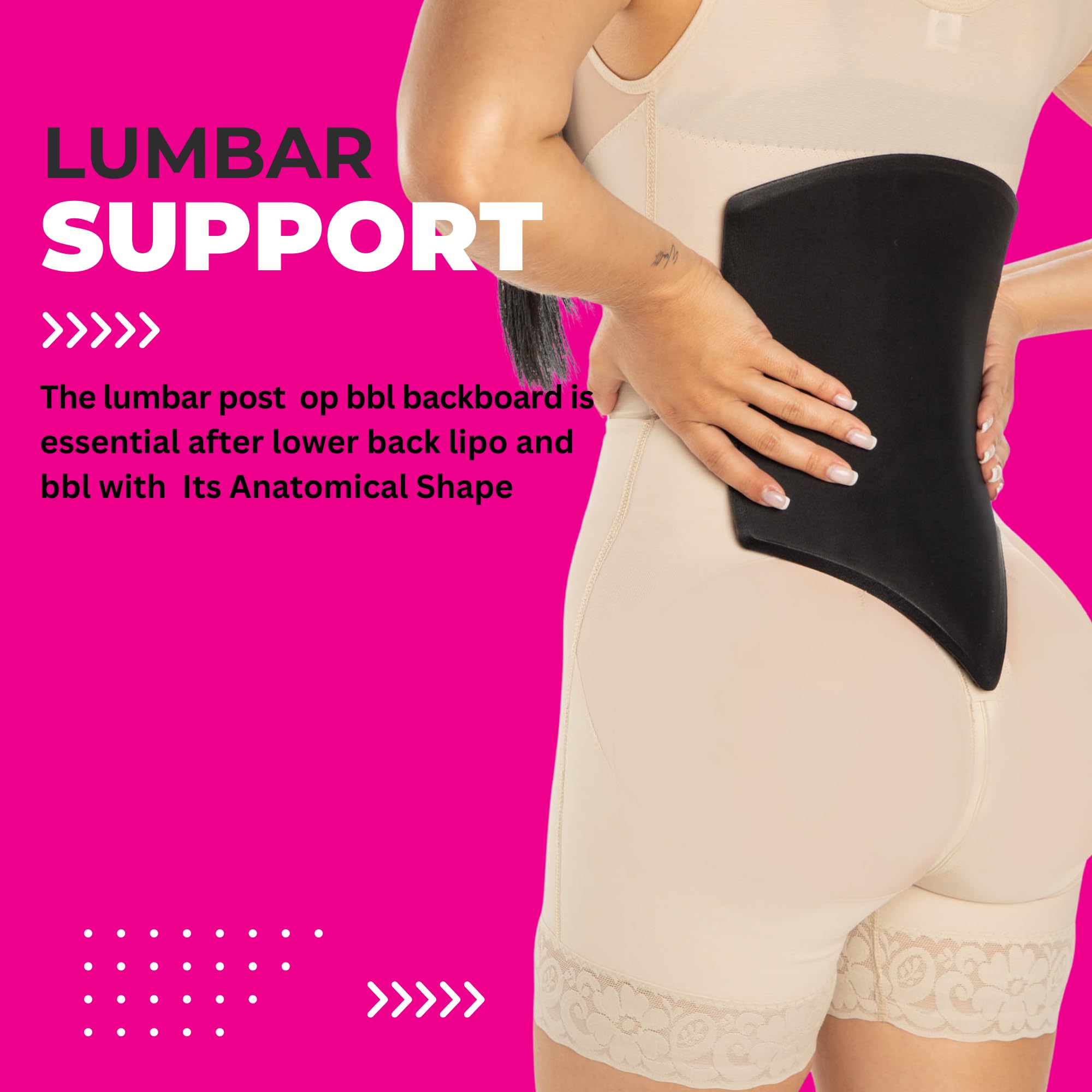 Post Surgery BBL Pillow with Lipo Foam Board - Soft Butt Cushion for Long Sitting Comfort - Recovery Pillow After Liposuction & BBL Surgery - Ideal for Home, Office & Travel Use