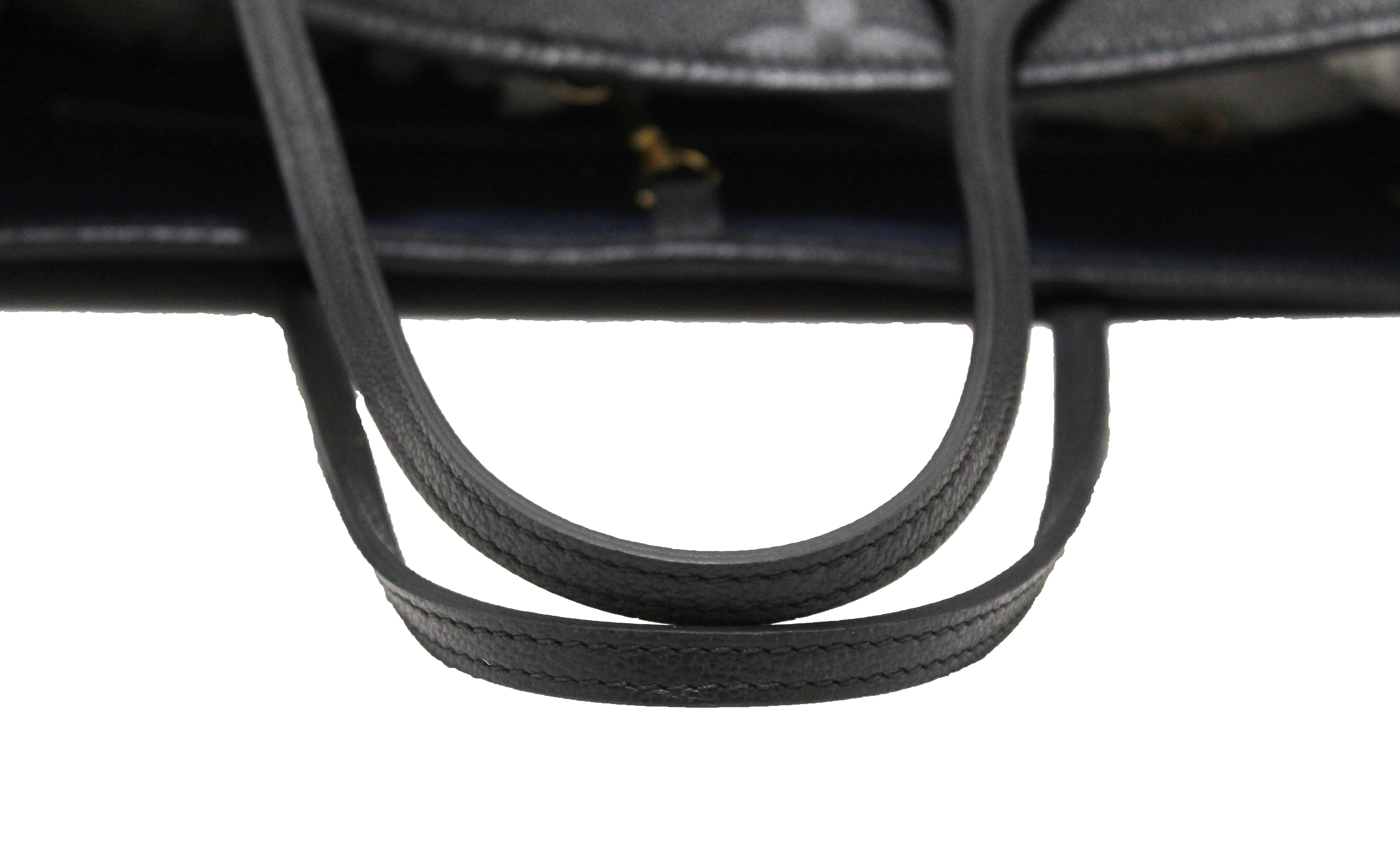 Authentic Louis Vuitton Black Monogram Empreinte Leather Neverfull MM Shoulder Bag Tote - Luxury Designer Handbag for Women, Perfect for Work, Travel & Everyday Use